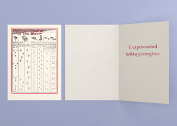 Animal Tracks personalized card — front and interior with sample greeting