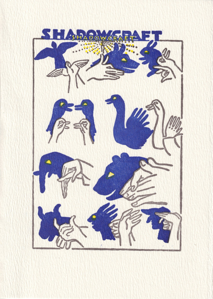 Chris Sutton 限定版直筆アートプリント Shadowcraft - Letterpress greeting card – Saturn Press