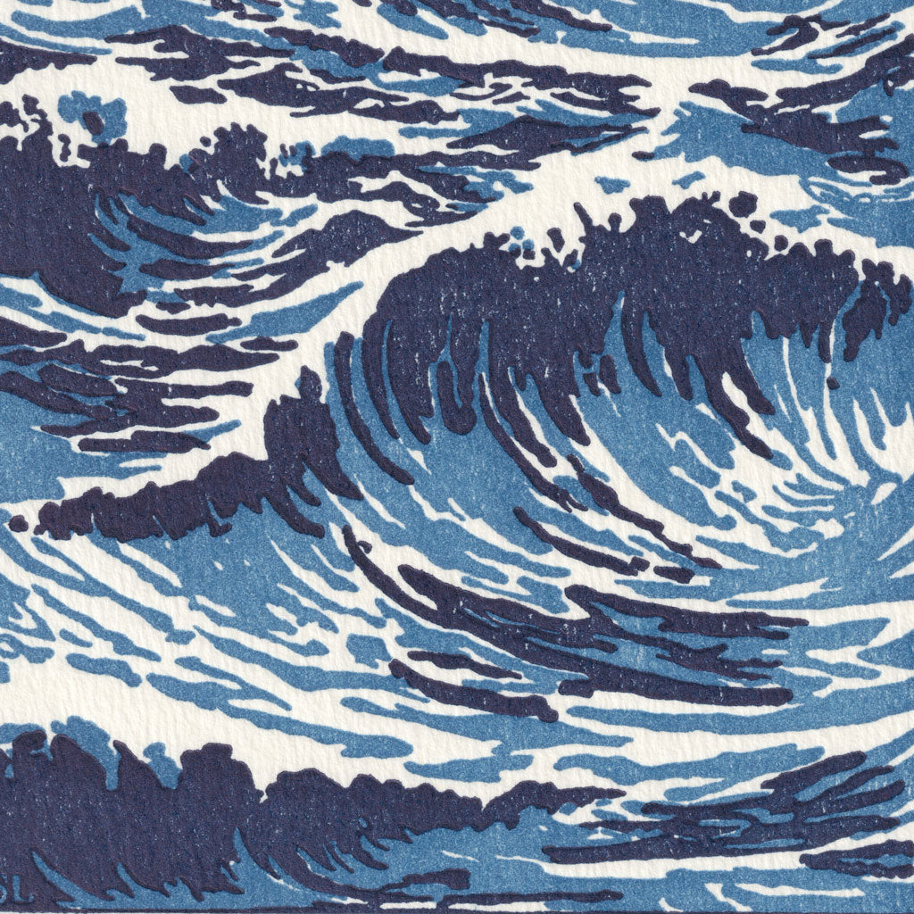 The Sea - Letterpress greeting card – Saturn Press