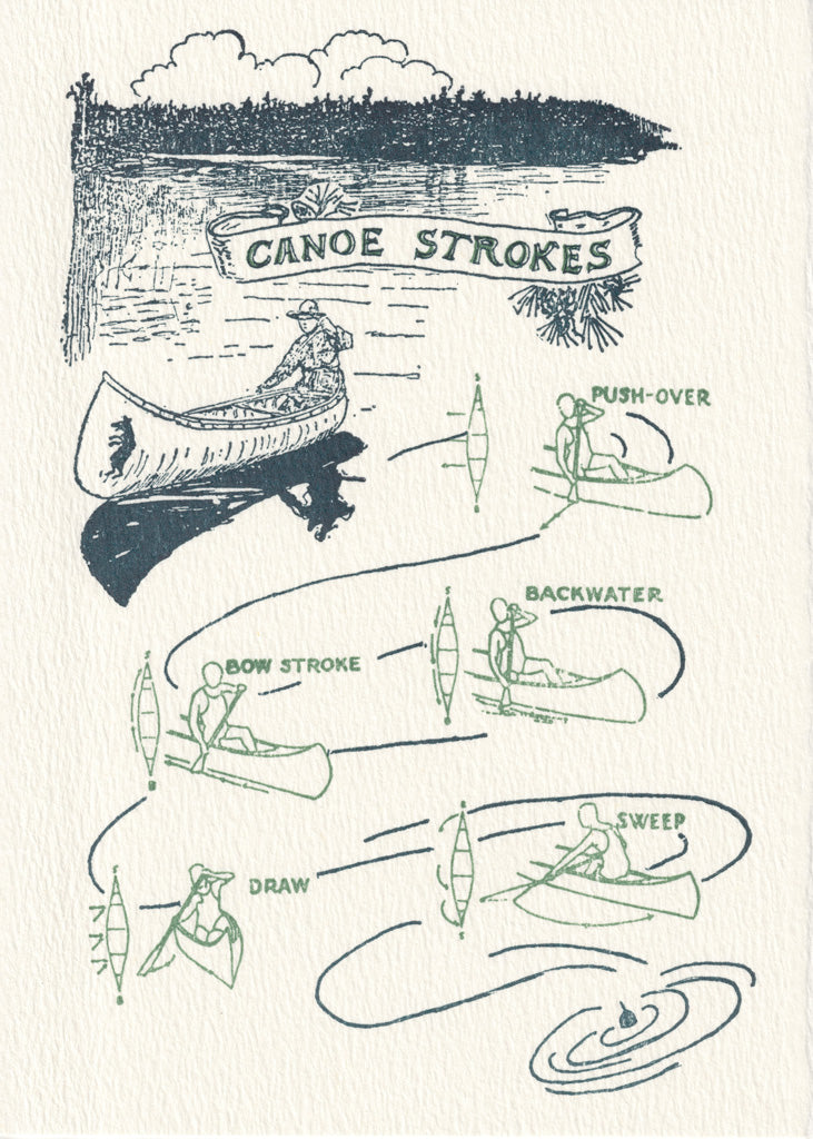 A man on a canoe