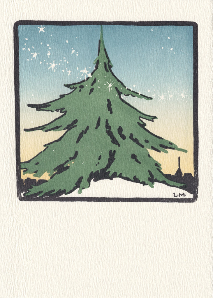 Spirit of the Season - Personalize letterpress holiday card