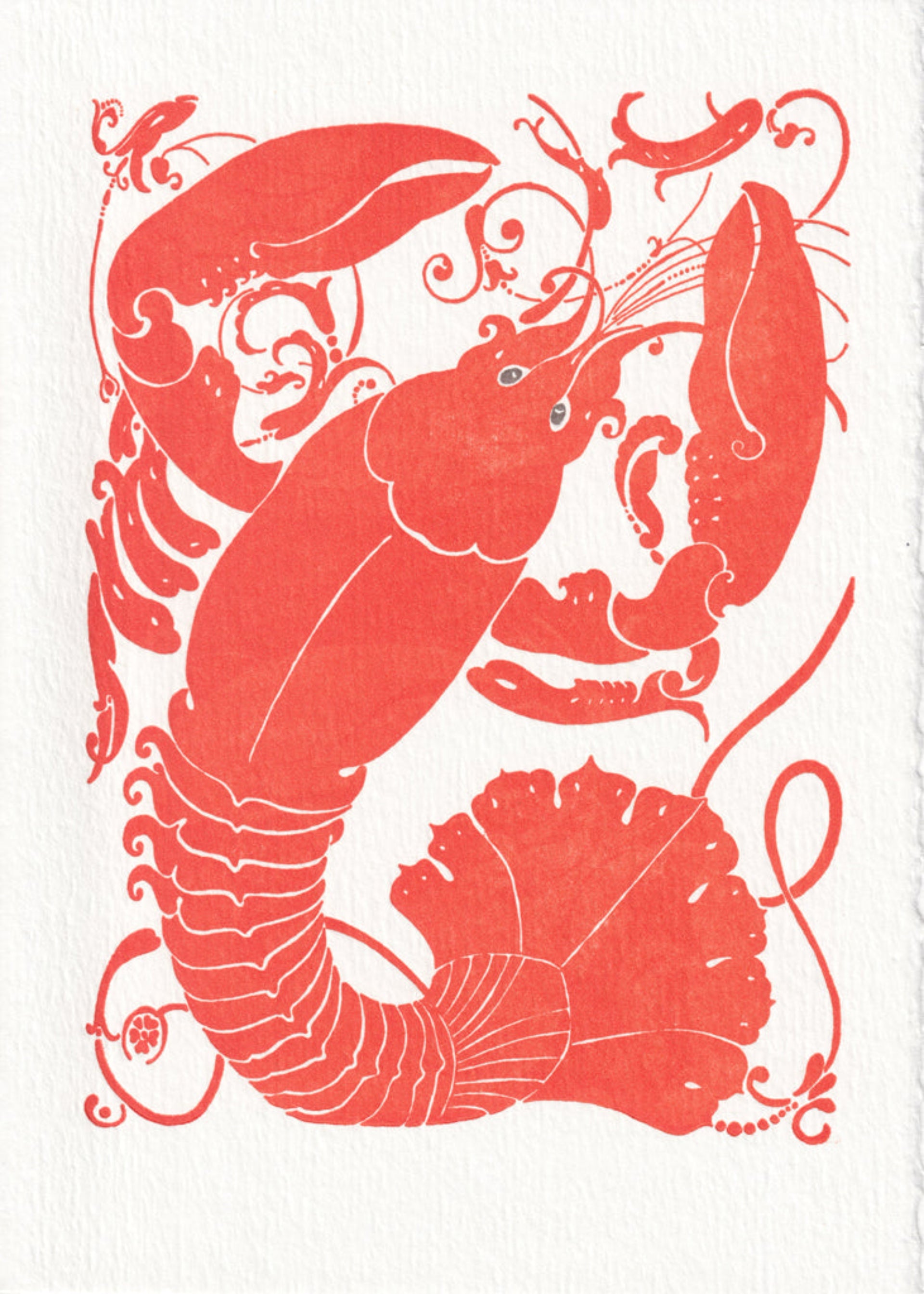 an illustration of a red lobster