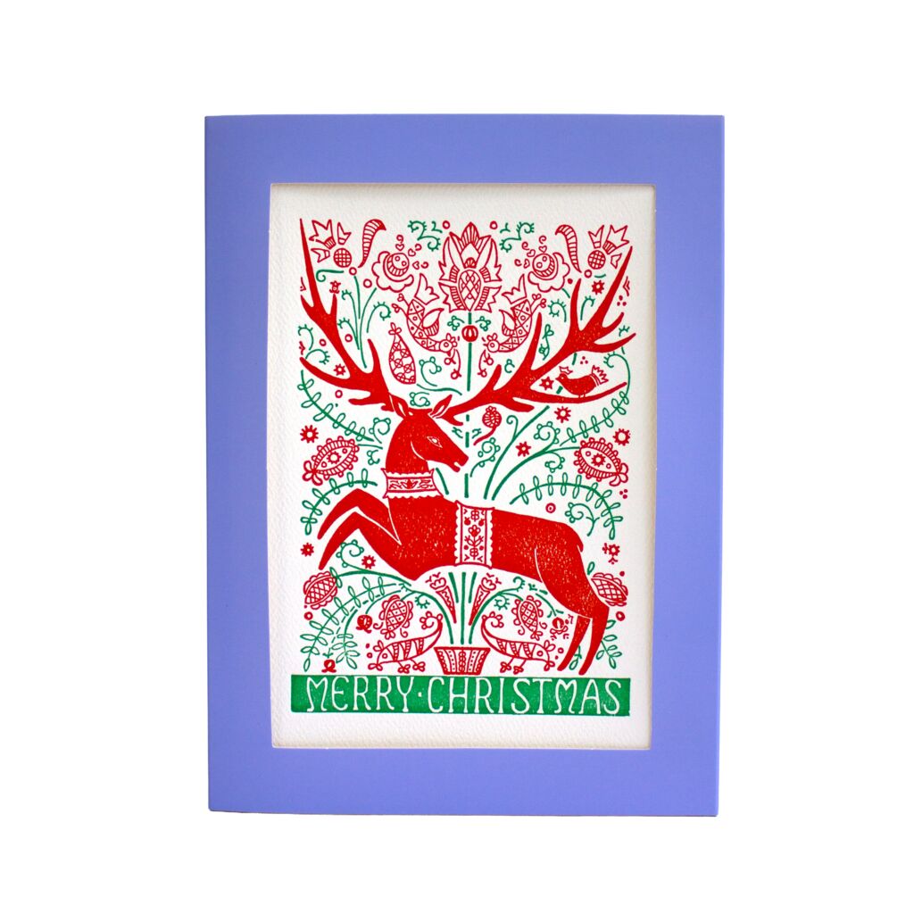 Folk Deer - Holiday Box — front view [BX1156G_Front]