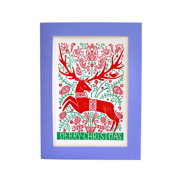 Folk Deer - Holiday Box — front view [BX1156G_Front]