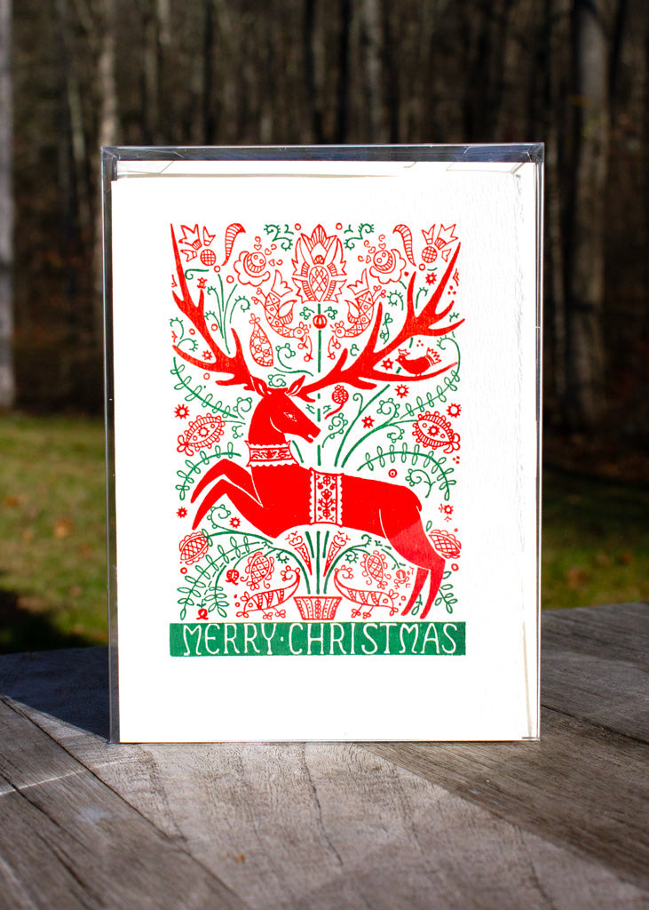 Folk Deer - Holiday Box