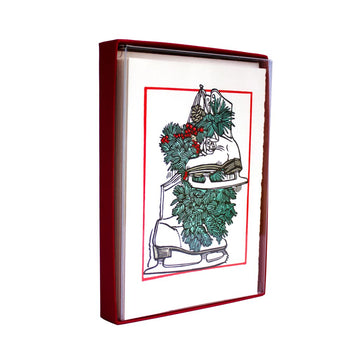 Ice Skates - Holiday Box — side view [BX1210G_Side]