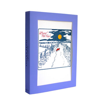New Year Fox - Holiday Box — side view [BX1423G_Side]
